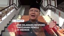 ASN Pemprov Bengkulu Dilarang Beri Respons Unggahan Medsos tentang Pemilu 2024