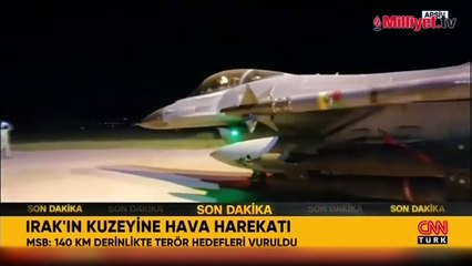 Türk savaş uçakları 140 km derinlikte vurdu!