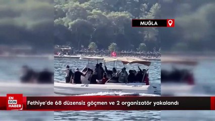 Fethiye’de 68 düzensiz göçmen ve 2 organizatör yakalandı