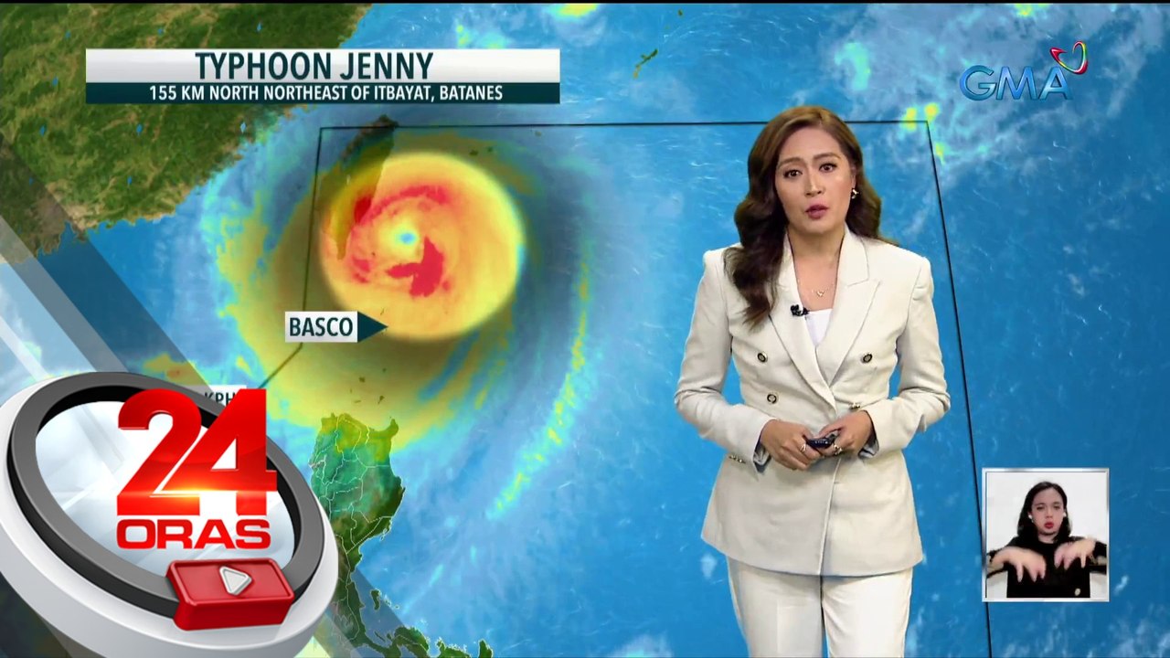 Posibleng mag-landfall sa southern portion ng Taiwan ang Bagyong Jenny bukas ng umaga; sa hapon o gabi ito lalabas ng PAR - Weather update today (October 4, 2023) | 24 Oras