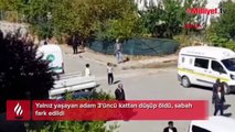 Yalnız yaşayan adam 3'üncü kattan düşüp öldü, sabah fark edildi