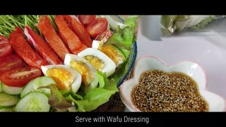 เมนูสุขภาพ น้ำสลัดงา สไตล์ญี่ปุ่น หอมกลิ่นงาคั่ว | Japanese Wafu Salad: A Flavorful of East and West
