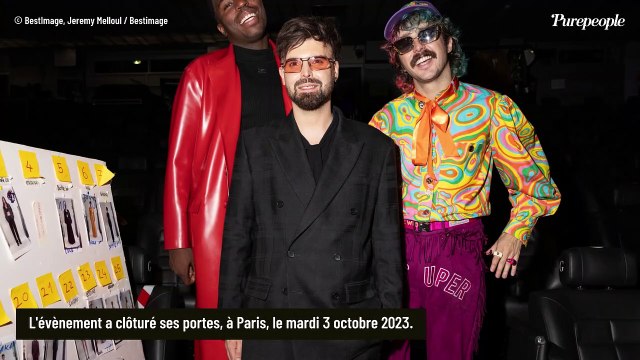 PHOTOS Bilal Hassani : Décolleté en latex et robe interminable, dernier coup d'éclat à la Fashion Week de Paris !