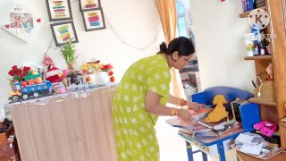 Beautiful bhabi vlog किस तरह से सुबह जल्दी उठकर _❤️_बच्चे का टिफिन और घर को चका-चक कर देती हूं My cleaning Routine