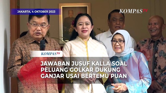Jusuf Kalla Soal Peluang Golkar Dukung Ganjar Usai Bertemu dengan Puan Maharani