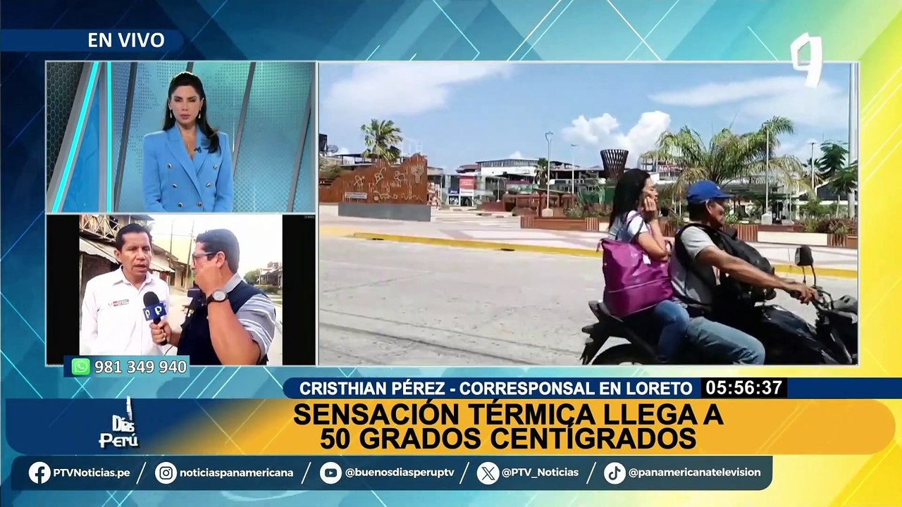 Ola de calor de hasta 50°C en Loreto: sensación térmica alcanza temperaturas históricas