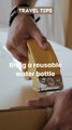 Stay hydrated while being eco-friendly. #EcoTravel #Hydration