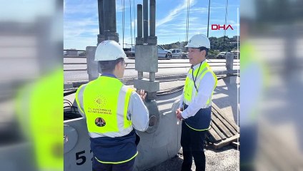 Japon Büyükelçi Fatih Sultan Mehmet Köprüsü'nü İnceledi