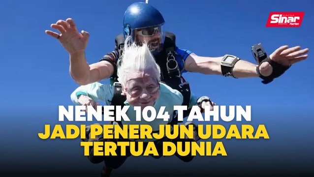 Nenek 104 tahun jadi penerjun udara tertua dunia