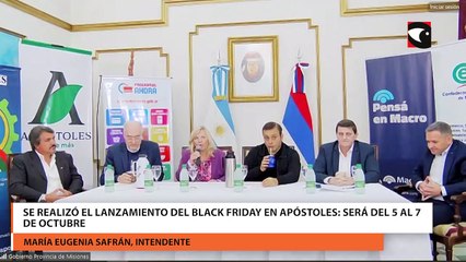 Se realizó el lanzamiento del Black Friday en Apóstoles Será del 5 al 7 de Octubre