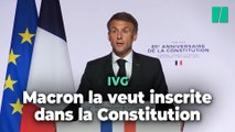 Macron souhaite une inscription de l'IVG dans la Constitution 
