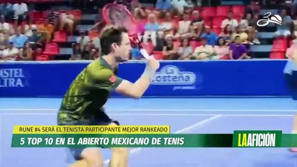 Cinco jugadores top ten en el Abierto Mexicano de Tenis