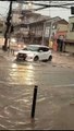 Chuva deixa ruas alagadas em São Bento do Sul