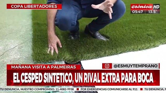 Copa Libertadores: el césped sintético, un rival extra para Boca
