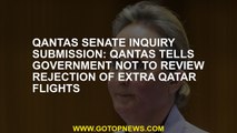 Qantas Senate inquiry submission: Qantas tells government not to review rejection of extra Qatar fli