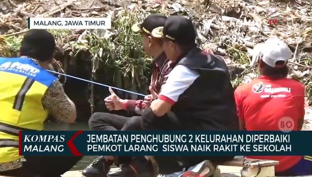 Dinilai Membahayakan, PJ Wali Kota Malang Larang Siswa Menyeberang Dengan Rakit