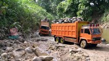 PINK ELEPHANT || TOY TRUCK CARRYING SAND IN THE RIVER, Part 5