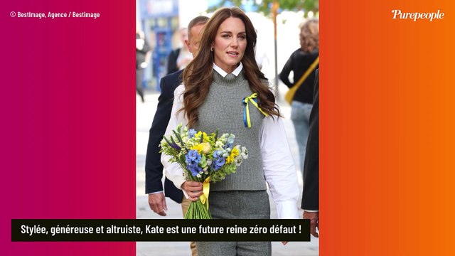 Kate Middleton dégaine le pull sans manche : nouveau look très BCBG pour la princesse de Galles !