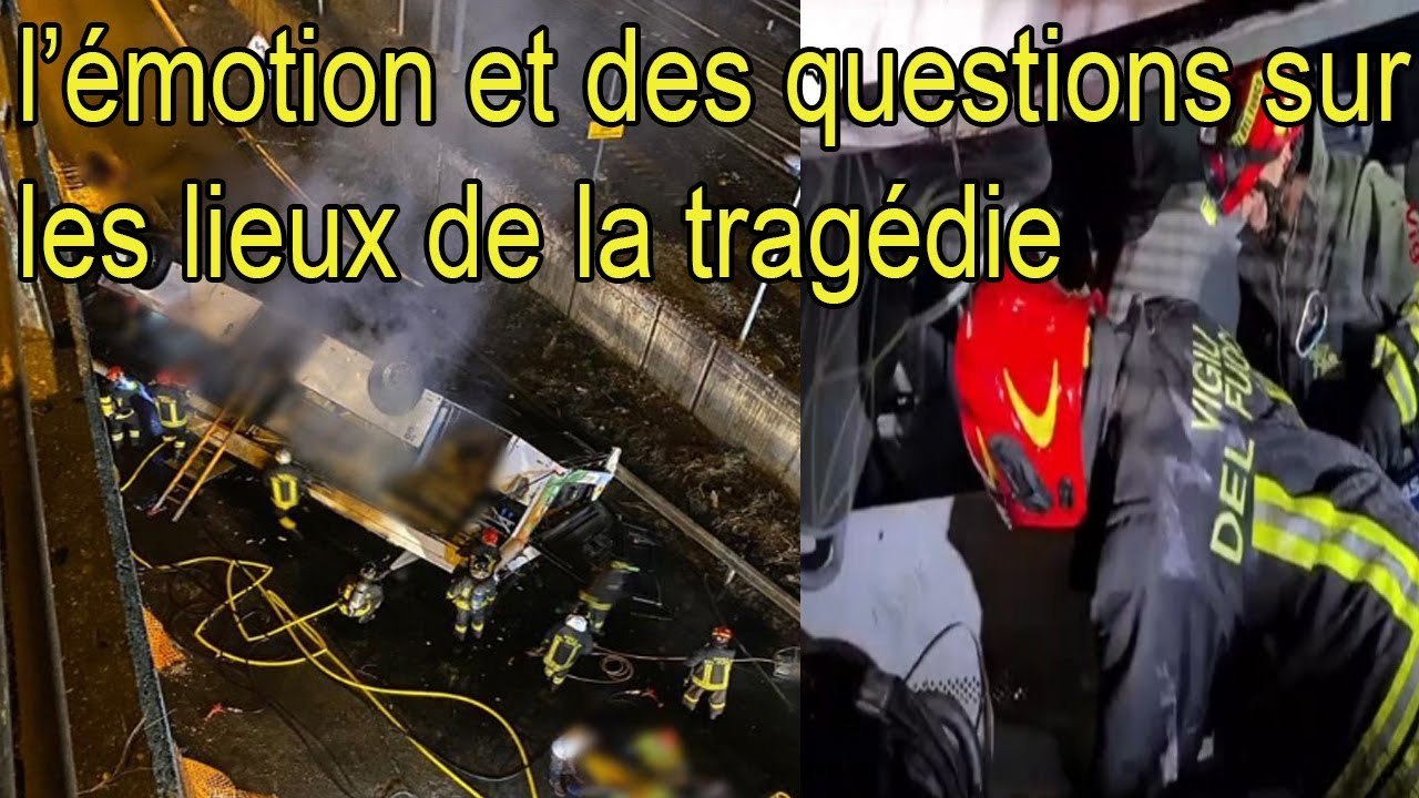 Accident de bus à Venise en Italie