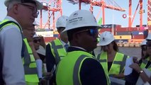 Le chef de la délégation turque de l'UE a inspecté le port international de Mersin