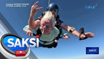 104-anyos na lola, nalagpasan ang Guinness World Record bilang pinakamatandang nag-skydive | Saksi
