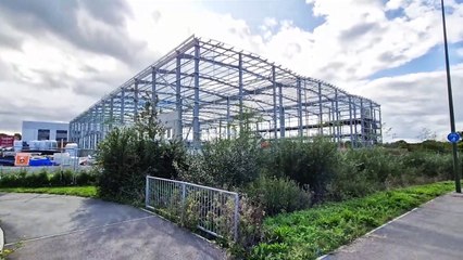 New industrial units near completion on the outskirts of Burgess Hill