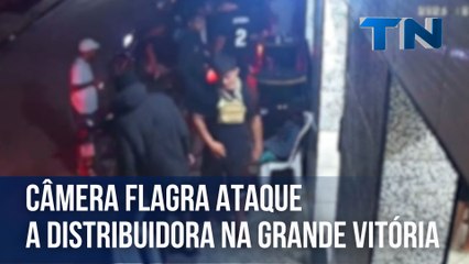 Câmera flagra ataque a distribuidora na Grande Vitória