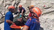 Edirne'de kaçak göçmen taş ocağına düştü, AFAD ekipleri tarafından kurtarıldı