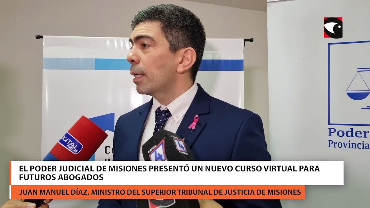 El Poder Judicial de Misiones presentó nuevo curso virtual para futuros abogados en Posadas