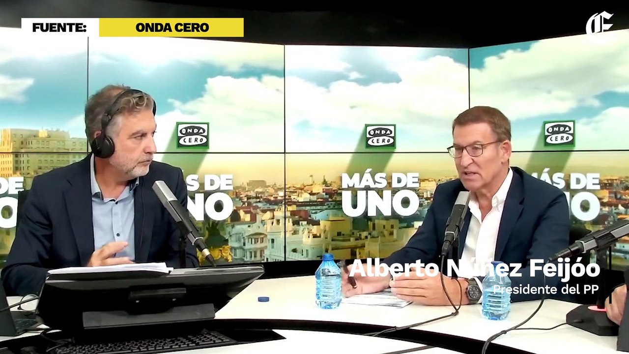 Feijóo: "Sánchez, sin amnistía, no es presidente"
