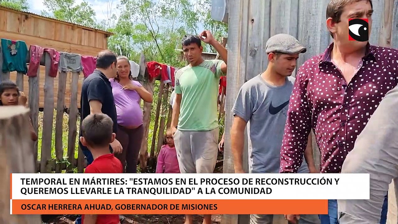 Temporal en Mártires: "Estamos en el proceso de reconstrucción y queremos llevarle la tranquilidad" a la comunidad