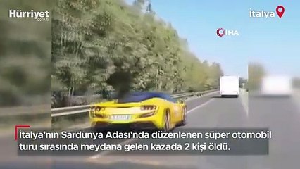 İtalya’da süper otomobil turu sırasında feci kaza: 2 ölü