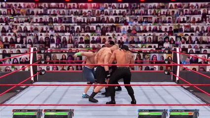 WWE JOHN CENA & BROCK LESNAR vs FAAROOQ ROMAN REIGNS