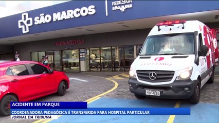 Acidente em parque: coordenadora pedagógica é transferida para hospital particular