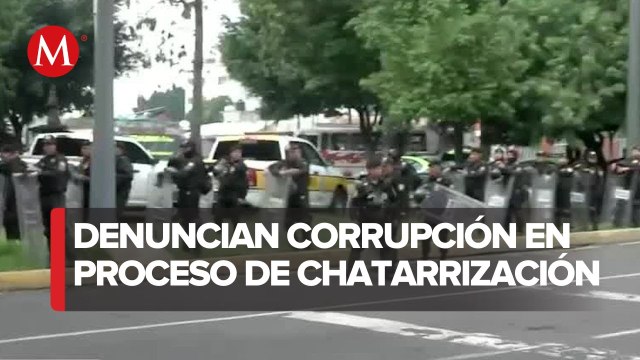 Operativo por marcha de transportistas en la alcaldía Venustiano Carranza, CdMx