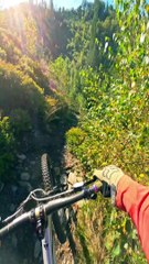 Cyclists Descends Beautiful Ridgeline Trail in Belgium