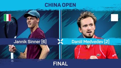 Sinner defeats Medvedev to win China Open title