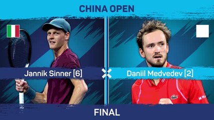 Download Video: Sinner defeats Medvedev to win China Open title