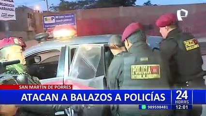 SMP: peligrosos delincuentes desatan balacera contra policías