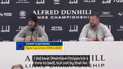 Fitzpatrick and Fleetwood reveal who partied the longest after Ryder Cup victory