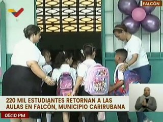 Más de 200 mil niños y  niñas inician el nuevo período escolar 2023 - 2024 en  el estado Falcón