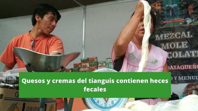 ¡Mucho ojo! Quesos y cremas del tianguis contienen heces fecales