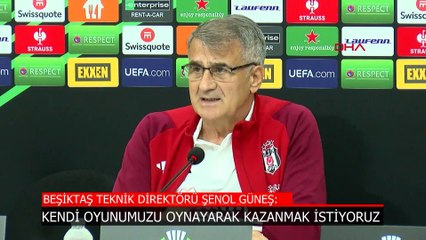 Beşiktaş Teknik Direktörü Şenol Güneş, Lugano maçı öncesi konuştu: İyi oyun ve kazanmaya ihtiyacımız var