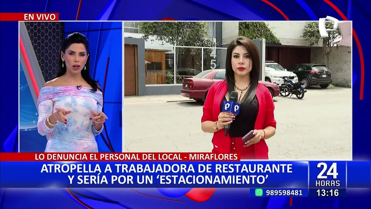 Miraflores: trabajadora casi pierde la vida luego que sujeto intentara atropellarla con su auto