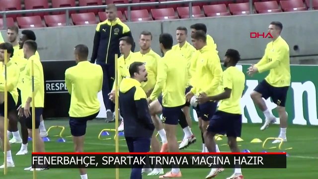 Fenerbahçe, Spartak Trnava maçına hazır! İşte son idmandan görüntüler... (VİDEO)