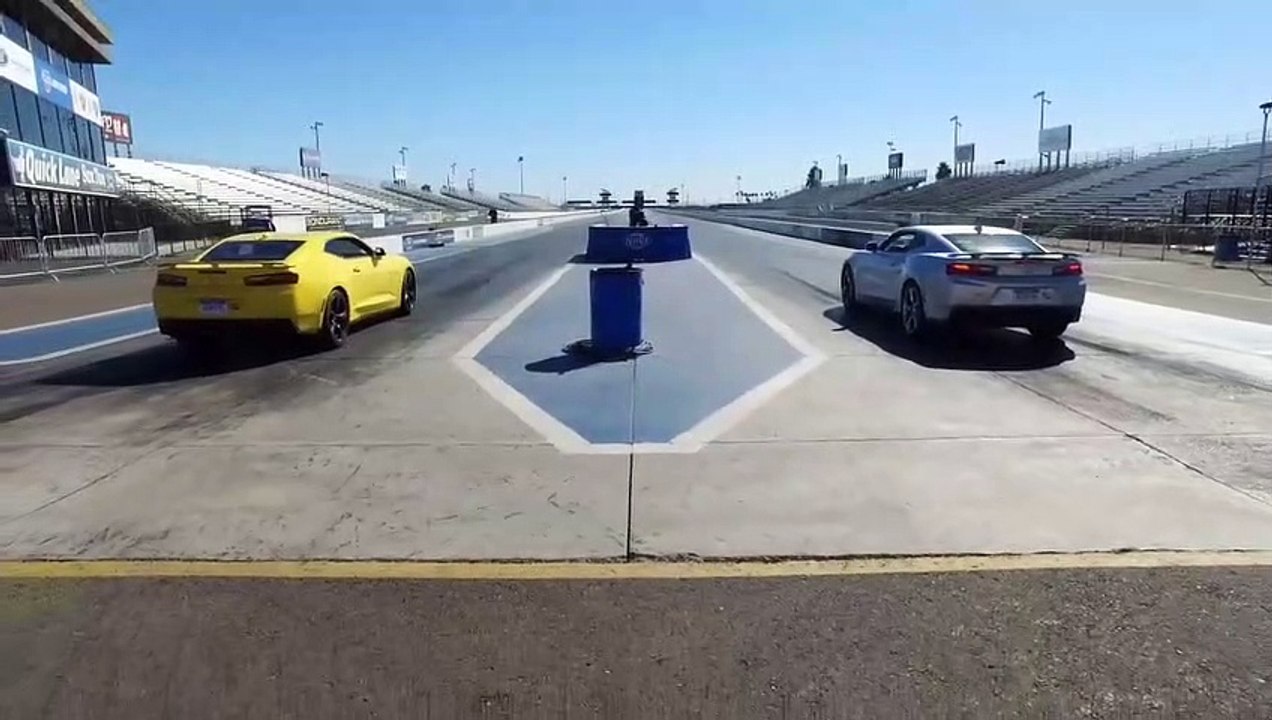 Two Camaro SS burnouts!
