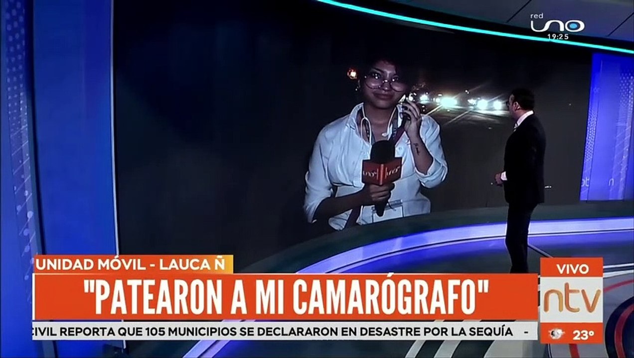agarraron a patadas al camarógrafo de Red Uno