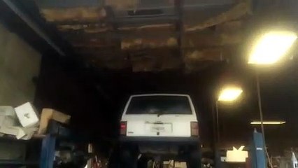 Welding New Muffler on Jeep Cherokee