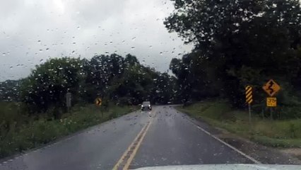 Jeep Cherokee Driving In Rain