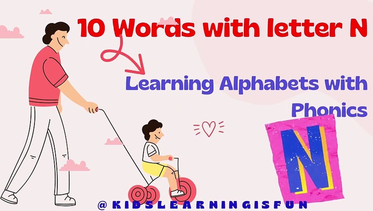 10 words with letter N l Words with letter N l Words letter N song l Kindergarten l @ChuChuTV